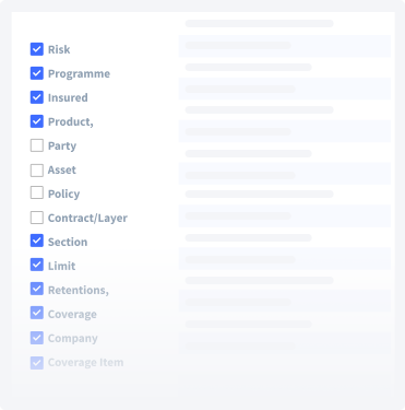 Flexible risk structing